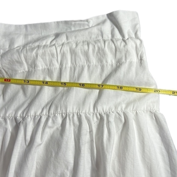 NWT Free People Favorite Part Ruffle Cotton Tie-Waist Midi-Skirt in White Sz XS - Picture 11 of 15